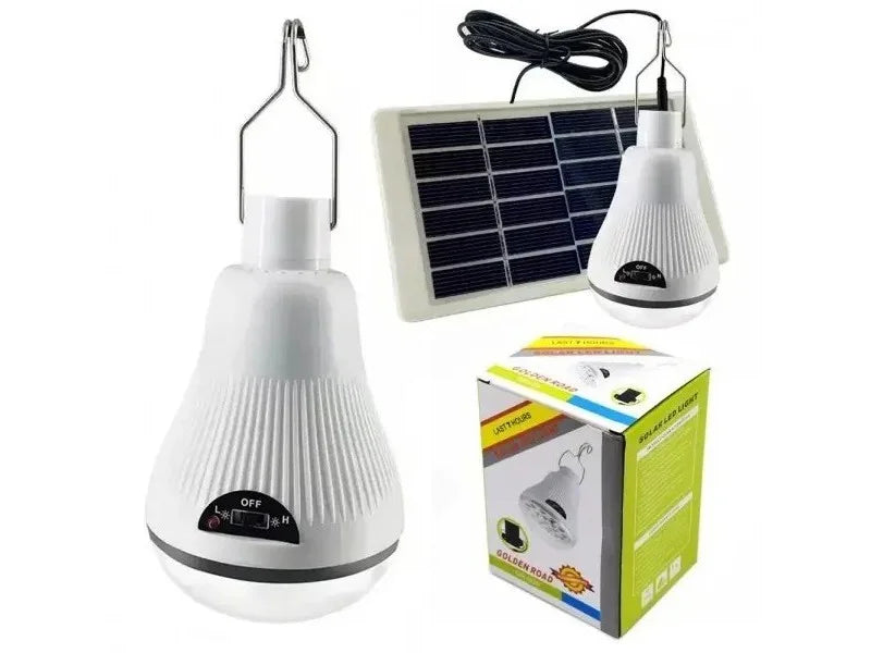 Solarna LED Sijalica sa Solarnim Punjenjem | Prenosiva Rasveta za Dvorište, Kamp i Nestanak Struje